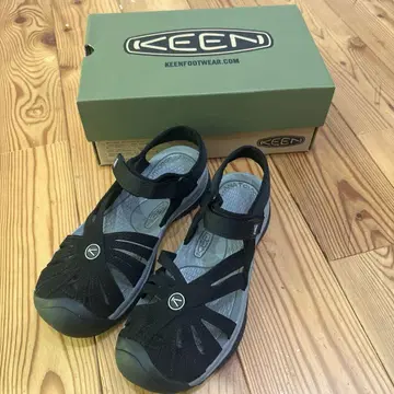 KEEN 킨 로즈 샌들 rose 23 cm 블랙