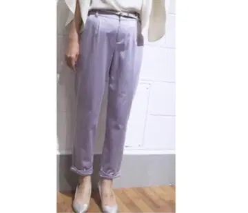 Loungedress 밑단 나사 팬츠 XS 라운지 드레스 퍼플