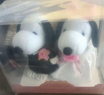 스누피 웨딩 인형 세트