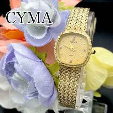 작동 손목시계 CYMA 시마 골드 새상품 배터리 여성용 H08