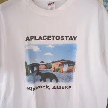 Klawock, Alaska 티셔츠 L 사이즈 화이트