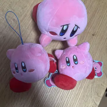 커비 봉제 인형 3종 세트