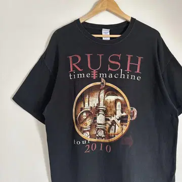 XL 2010 RUSH 타임 머신 투어 T 밴 T 밴드 티셔츠