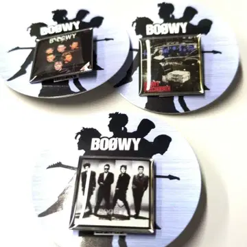 가챠 BOOWY 핀 배지 3개 세트