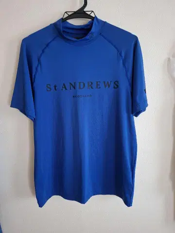 St Andrews Scotland 골프 셔츠 M 파랑