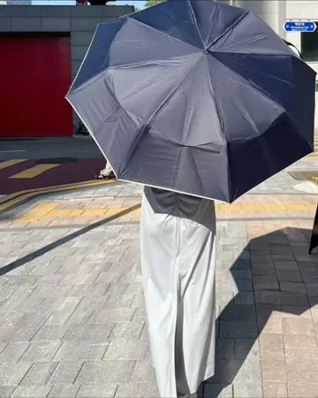 시짱 네이비 접이식 우산