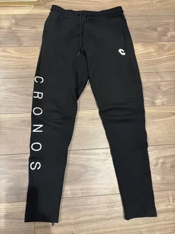 CRONOS 블랙 팬츠 지퍼 포함