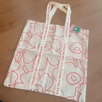 MARIMEKKO UNIKKO 패턴 에코백 60주년