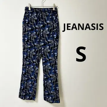 JEANASIS 모듬 자카드 플레어 트라우저 팬츠 새상품급