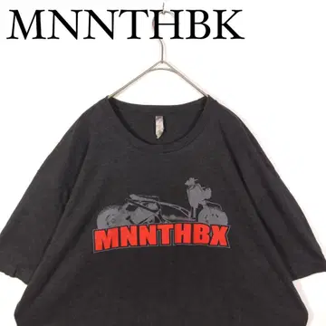 MNNTHBK 다크 그레이 오버 사이즈 티셔츠 XXL 모터 바이크