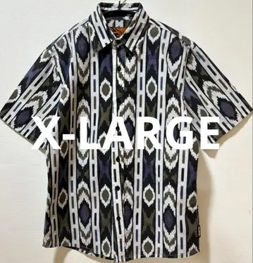 X-LARGE 엑스라지 올 패턴 셔츠 반팔 셔츠 상태 좋음