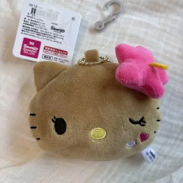 산리오 헬로키티 일광화상 키티 봉제 인형 거울 키링