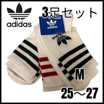 [ 새상품 ] 아디다스 오리지널 3족 세트 양말 M 25~27cm