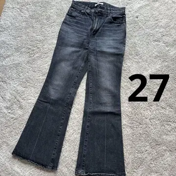 moussy 플레어 데님 그레이 사이즈 27