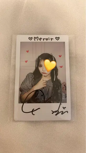 후루사와 리사 Me roir 친필 사인 폴라로이드