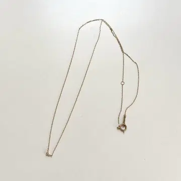 K10 극소 다이아몬드 3개, 섬세한 목걸이
