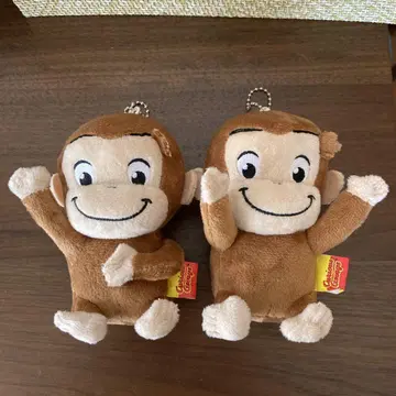 오자루의 조지 봉제 인형 키링 2개