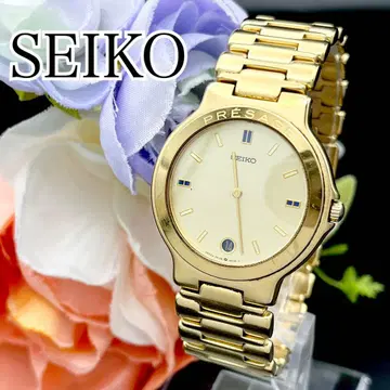 작동 손목시계 SEIKO 세이코 프레시지 골드 데이트 H15