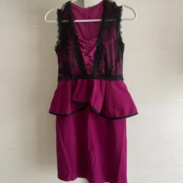 dazzy store 레이스 페플럼 드레스 S 사이즈