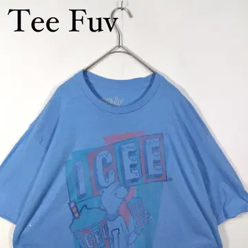 Tee Fuv ICEE 오버 사이즈 티셔츠 XL 라이트 블루