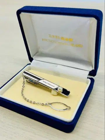 Mikimoto 펄 장식 넥타이핀