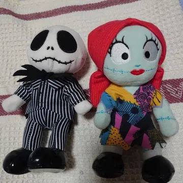 잭 스켈링턴 샐리 봉제 인형 세트