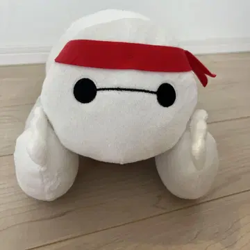 베이맥스 봉제 인형 빨간 반다나
