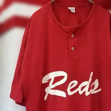 70~80년대 미국 구제 의류 Augusta Reds 헨리넥 티셔츠 XL