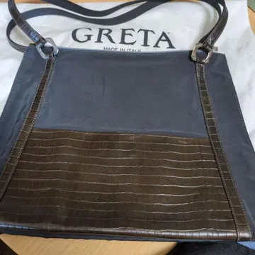 GRETA 토트백 그레이/브라운