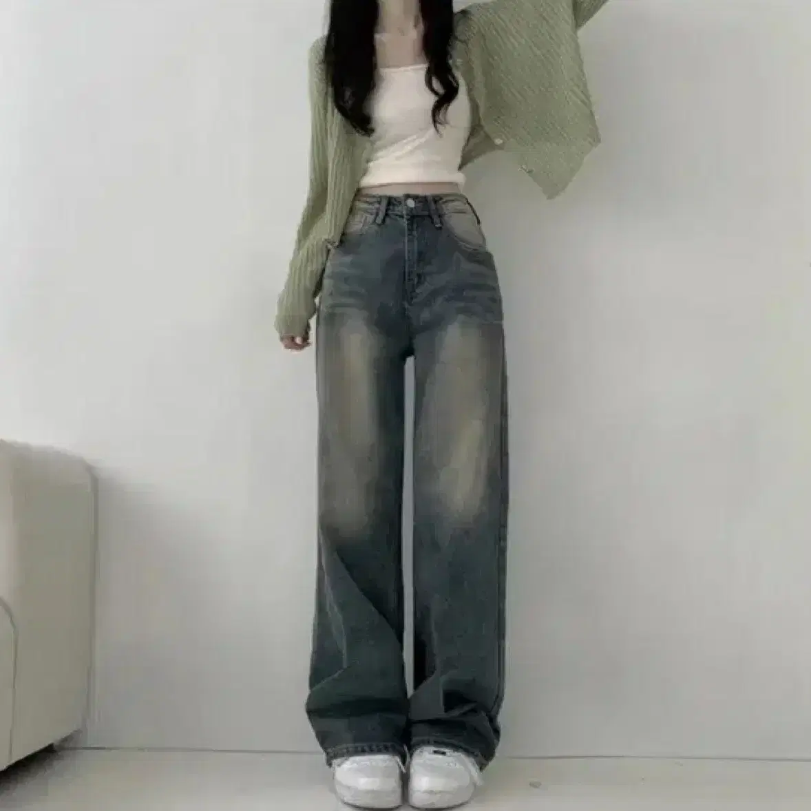 【WONDER WONDER】Gent Curve Balloon Wide Denim Pants Ghent Curved Balloon Wide Denim Pants - WONDER WONDER | 60