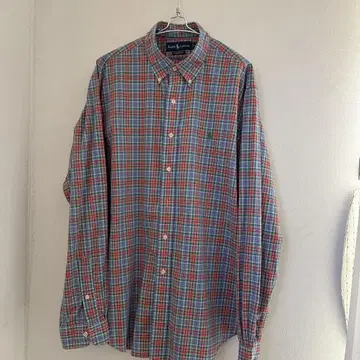 Ralph Lauren 체크 무늬 긴팔 셔츠 XL