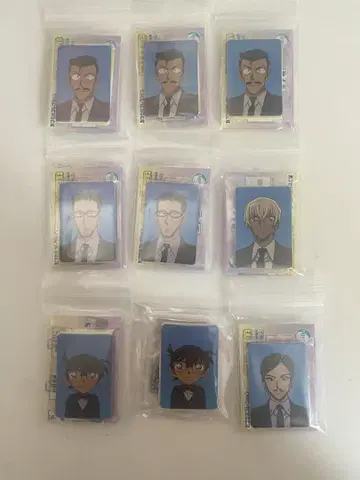 명탐정 코난 가챠가챠 증명 사진풍 참 모로후쿠 타카아키 묶음 판매