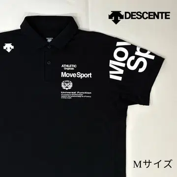 데상트 데상트 MoveSport M 사이즈 피케 셔츠 블랙 스포츠