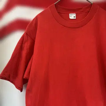 90s USA 구제 의류 JCPenney 레드 코튼 티셔츠 M 사이즈