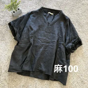 SETTEN 린넨 100% 상의 블라우스