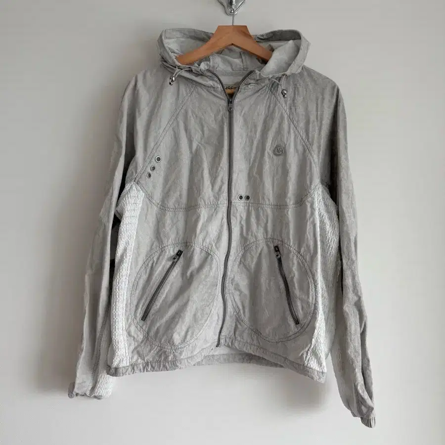 Hug Your Skin Bolero Windshell Windbreaker Gray #바람막이 Hug Your Skin Bolero Windshell Windbreaker Gray #바람막이