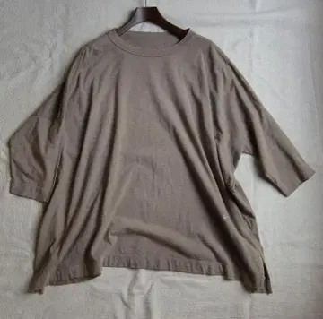 새상품급 45R 코튼 천축 라운드넥 와이드 티셔츠 size0