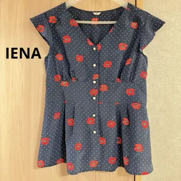 IENA 이에나 아네모네 도트 디자인 블라우스