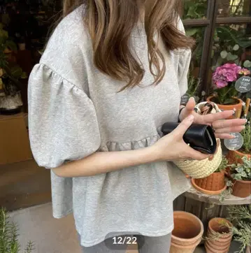 selectshop k 벌룬 하프 슬리브 풀오버