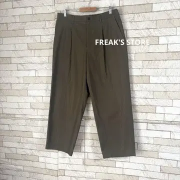 FREAK'S STORE 프릭스 스토어 와이드 턱 팬츠 카키 그린