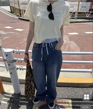 nugu mignon 스터드 데님