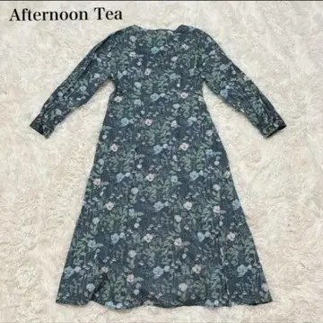 새상품급 애프터눈 티 리버티 원피스 긴팔 꽃무늬 예쁜 겉옷