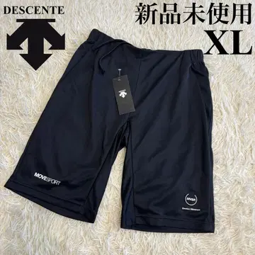 새상품 데상트 하프 팬츠 DRYMESH 하프 팬츠 골프 블랙 XL