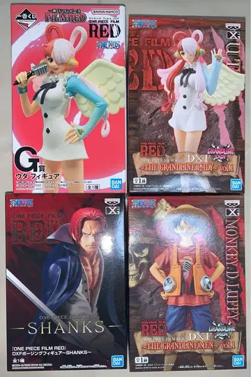 ONEPIECE 피규어 6개 FILMRED 세트 우타 루피 샹크스
