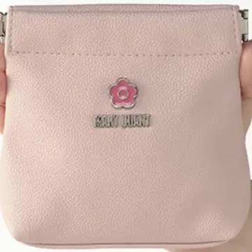 MARY QUANT 핑크 에포 데이지 스프링 파우치