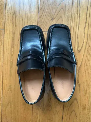 블랙 로퍼 스타일 신발 M 사이즈