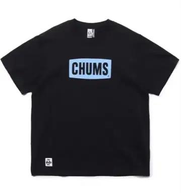 CHUMS 로고 티셔츠 2XL 블랙