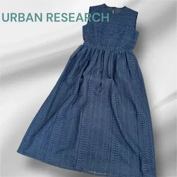 URBAN RESEARCH 슬리브리스 롱 원피스 드레스 결혼식