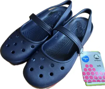 Crocs 네이비 사보 클로그 샌들 W9