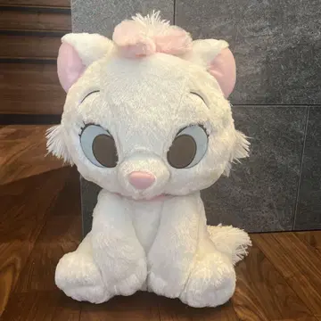 마리 봉제 인형 약 30cm 핑크 리본